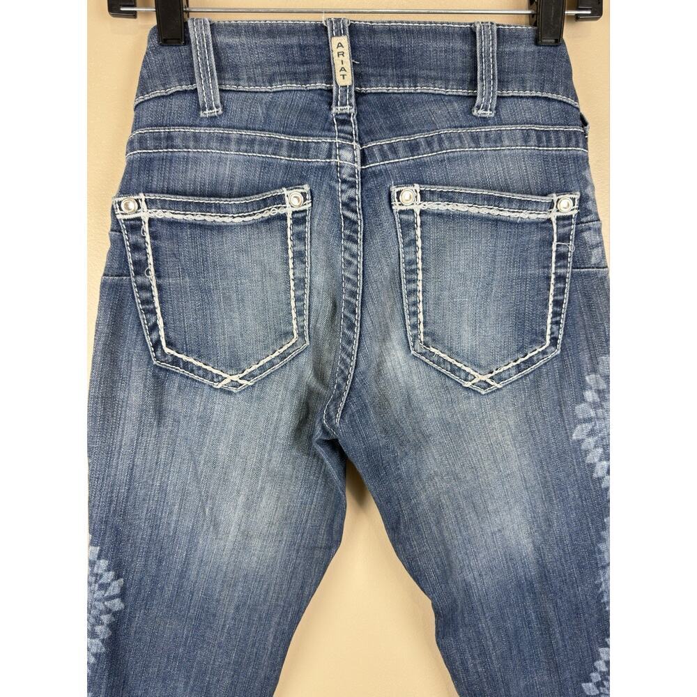 ARIAT R.E.A.L. Skinny Jeans Women’s 26R Low Rise Denim Frayed Hem Blue - Picture 13 of 16